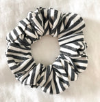 Charcoal Stripe Scrunchie