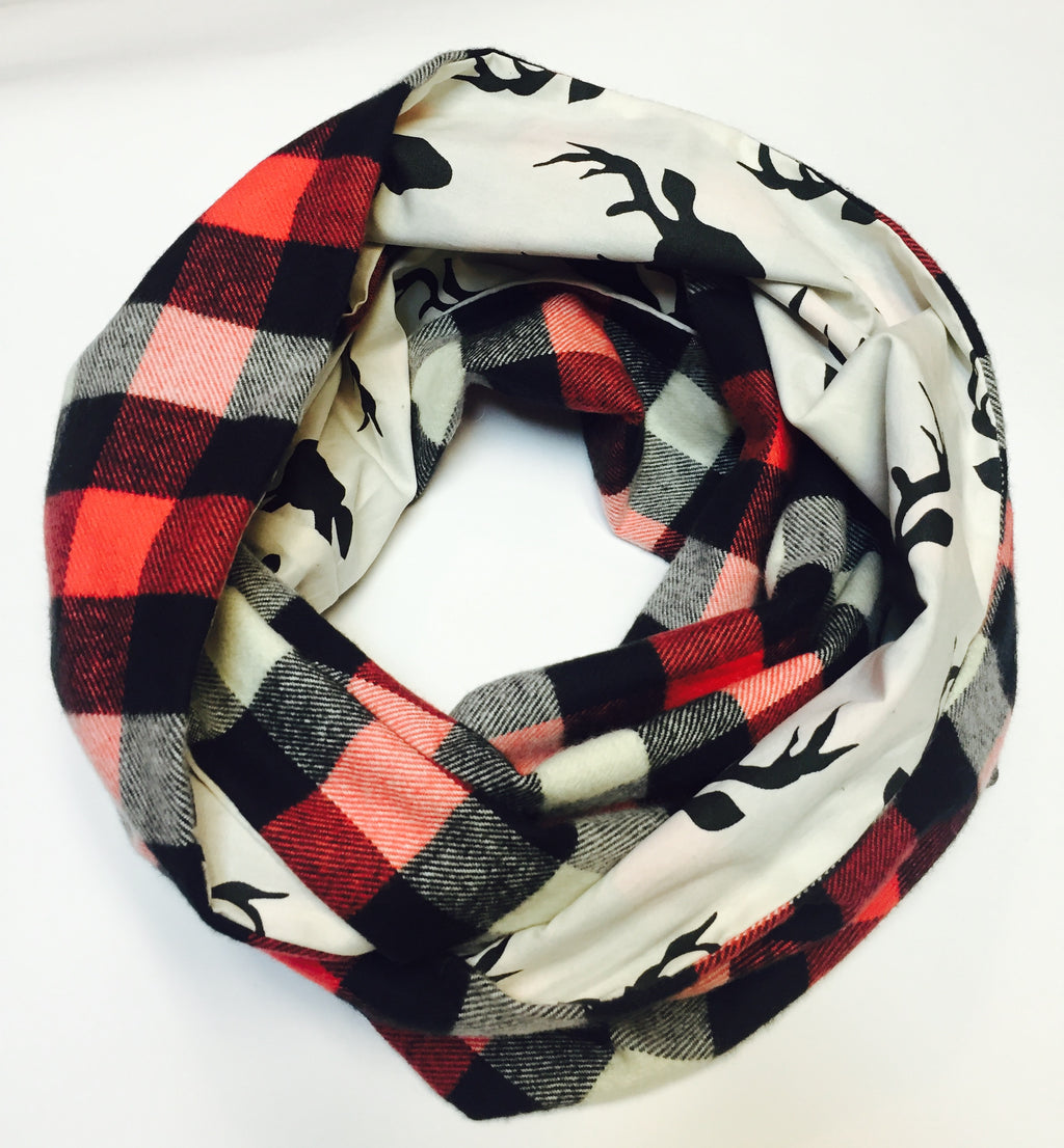 Bonfire and Snow Infinity Scarf