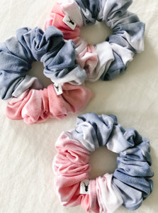 Pink & Blue Ombré Scrunchie