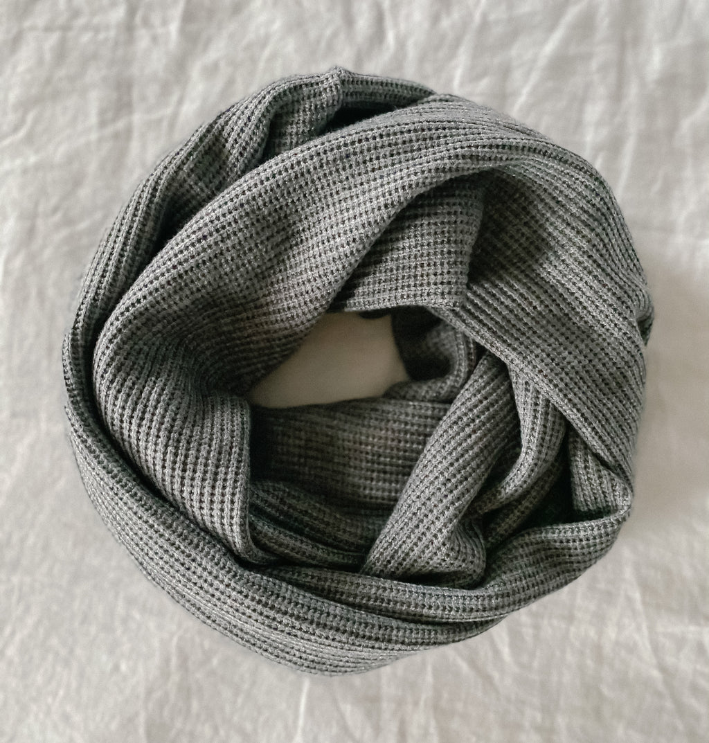 Grey Cabin Knit Infinity