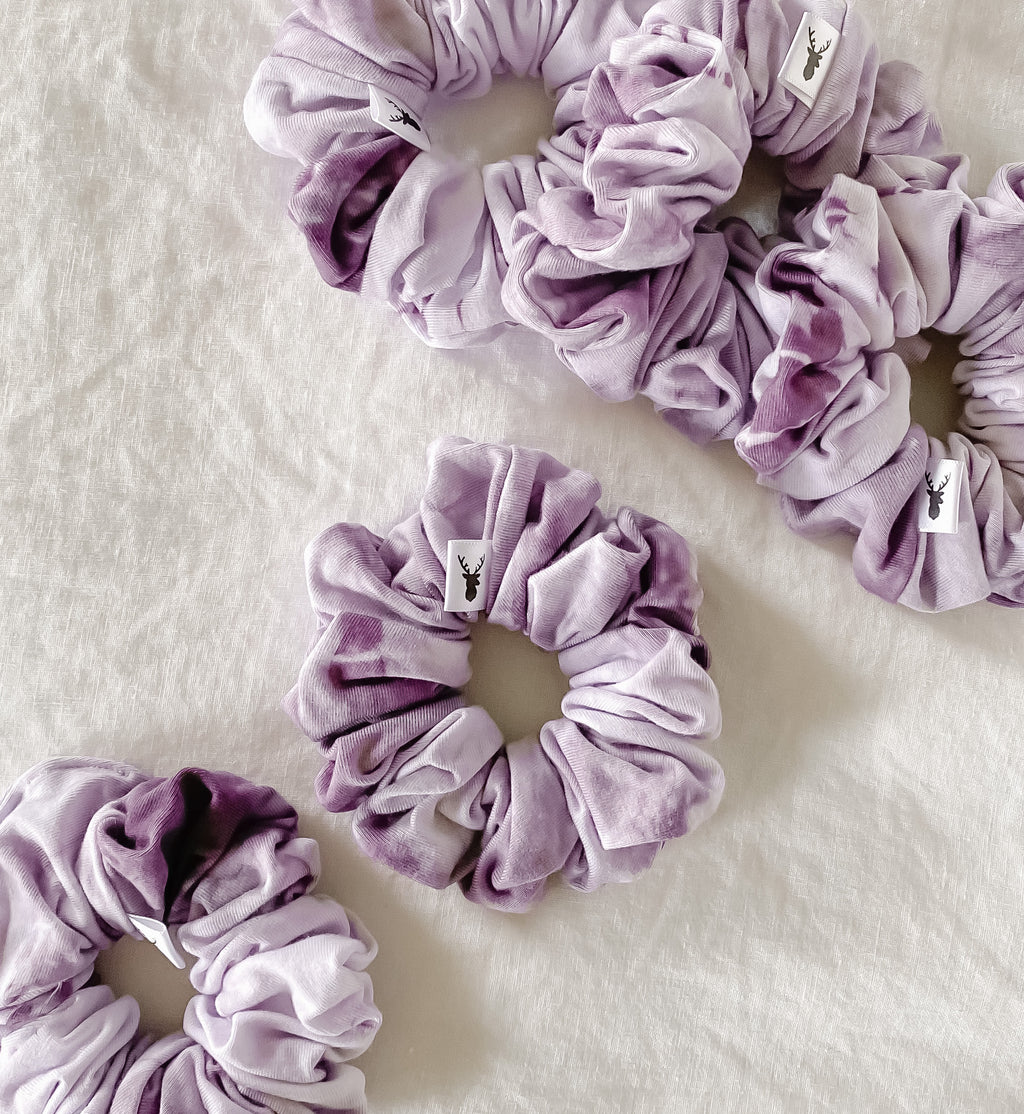 Lilac Tie Dye Scrunchie